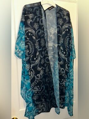 Miraclesuit Teal Floral Beach Wrap